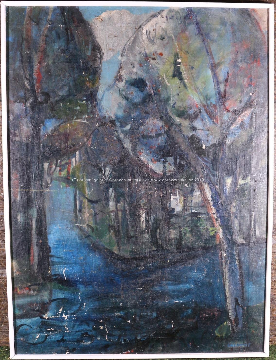 Vlastislav Lachout - Stromy u řeky
