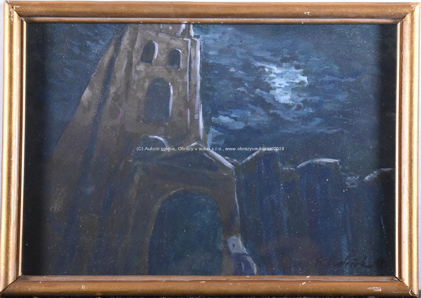 František Hudeček - Kostel v noci