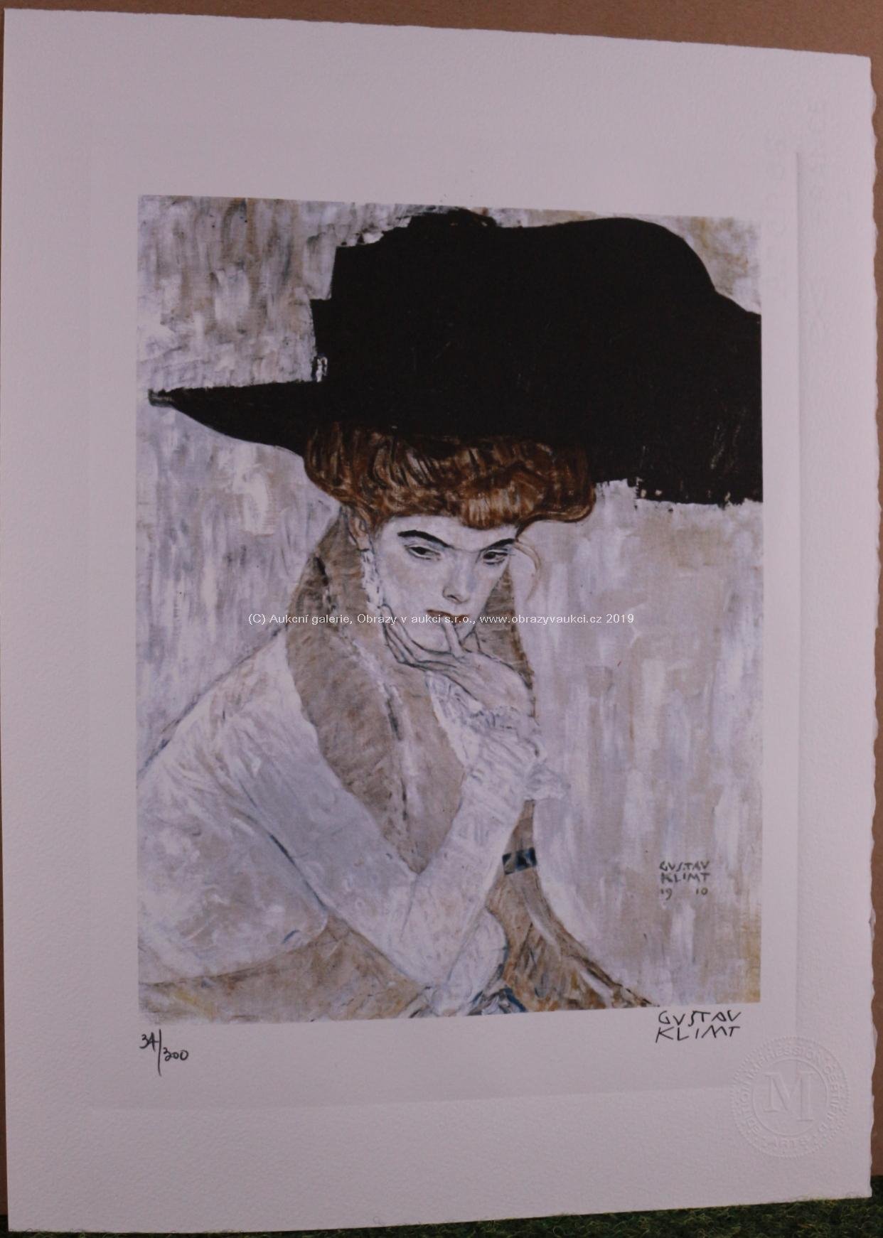 Gustav Klimt - Black feather hat