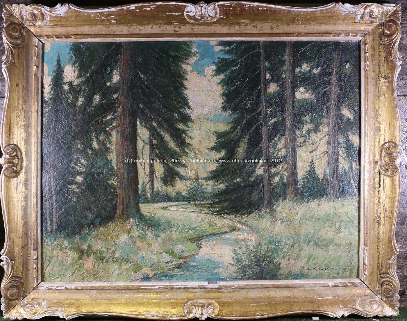 Franz Krowacek - Potok v lese