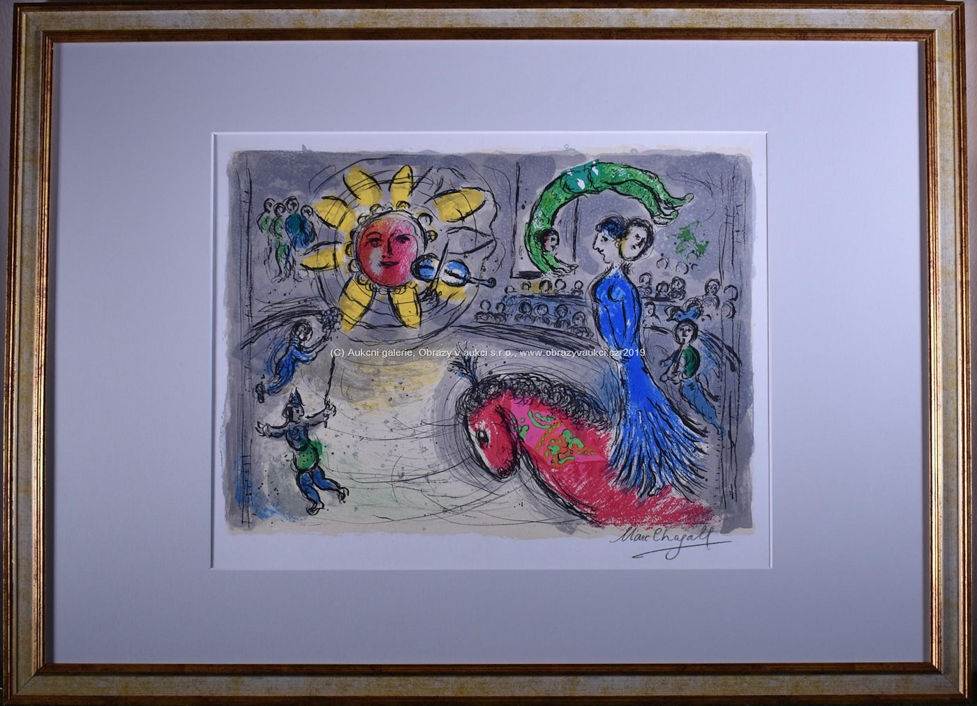 Marc Chagall - Soleil au cheval rouge (Sun with Red Horse)