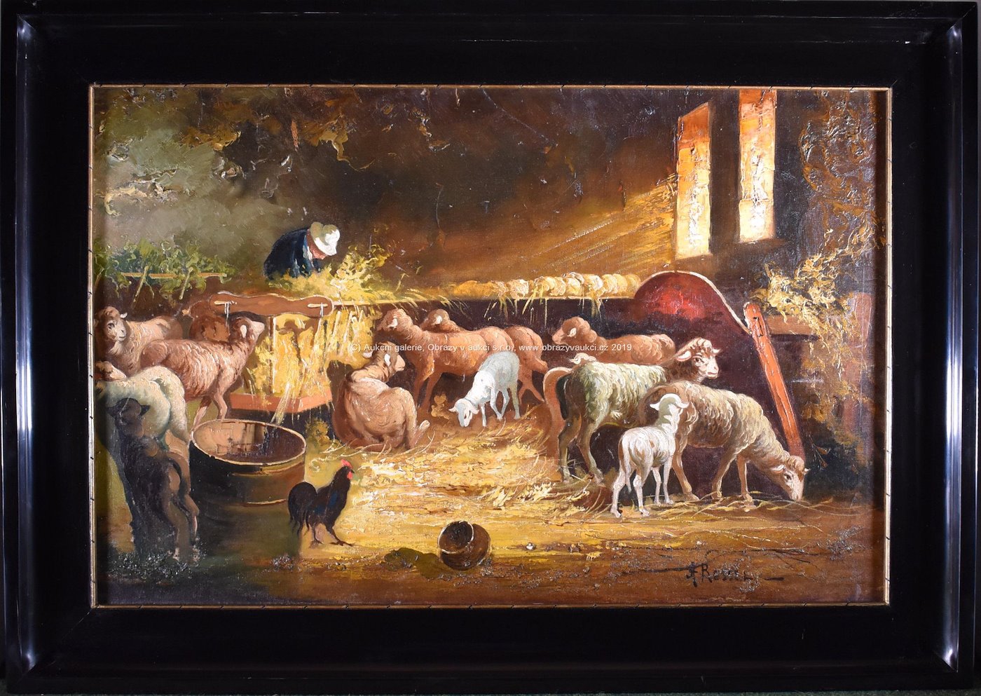 A. Ressel - Krmení ovcí