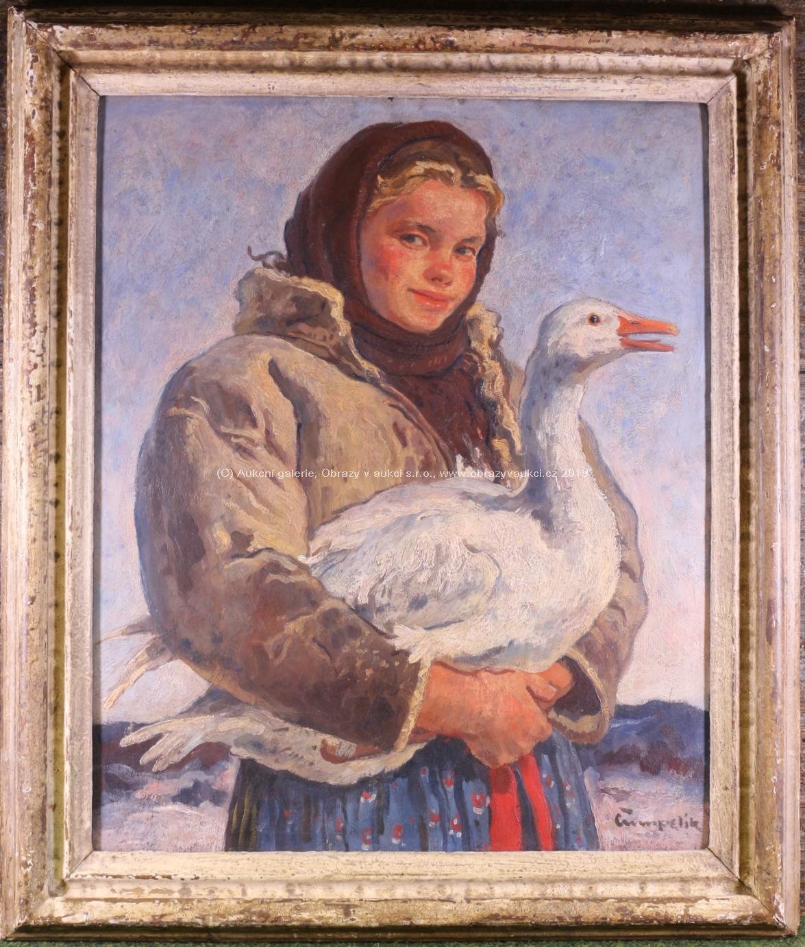 Jan Čumpelík - Dívka s husou
