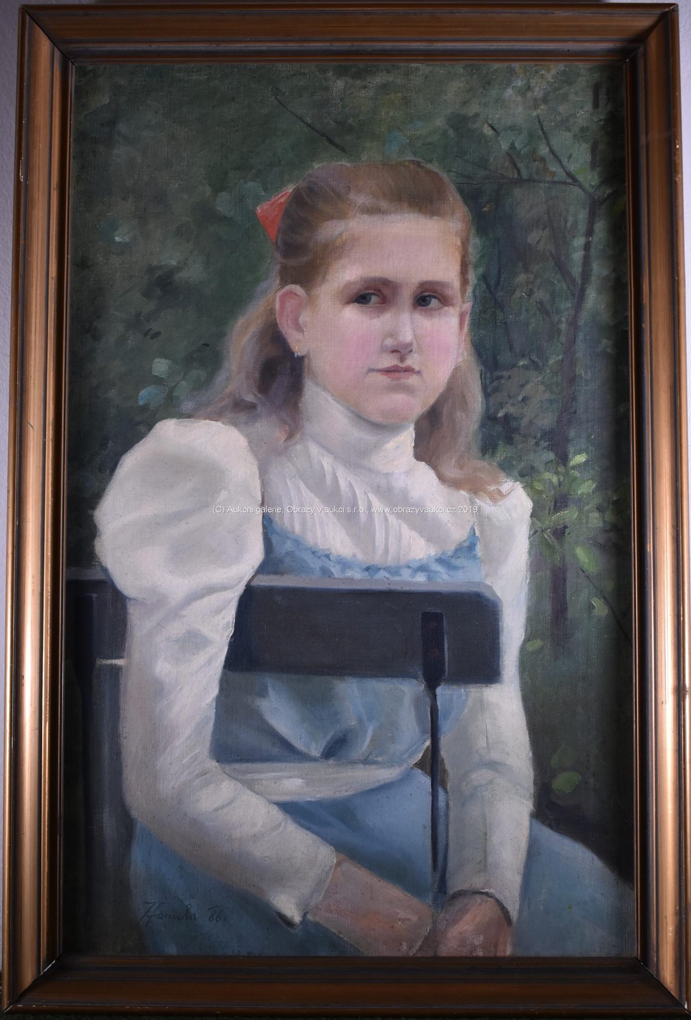 Josef Hanula - Sedící dívka