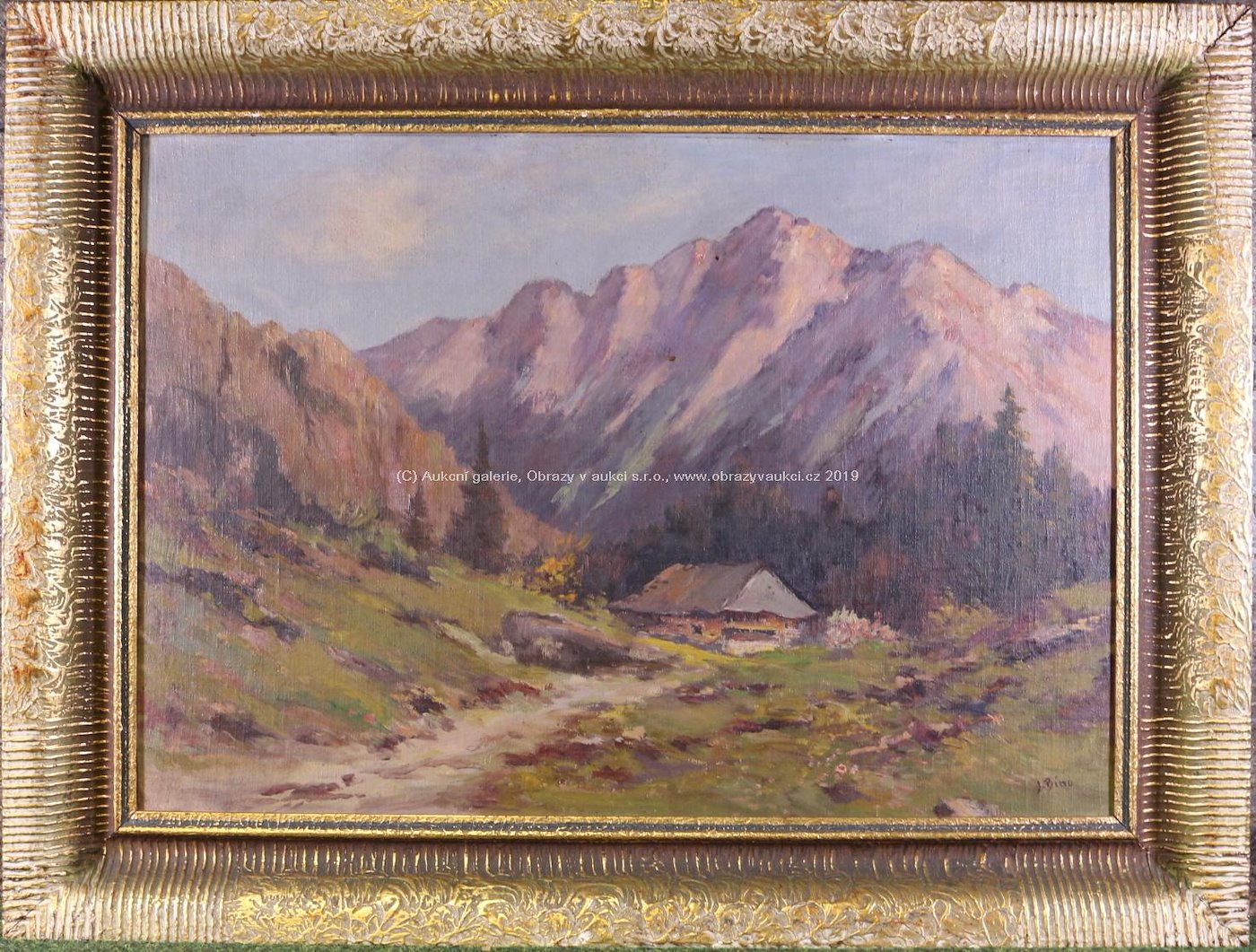 Josef Bíno - Chalupa v horách (Triglav)