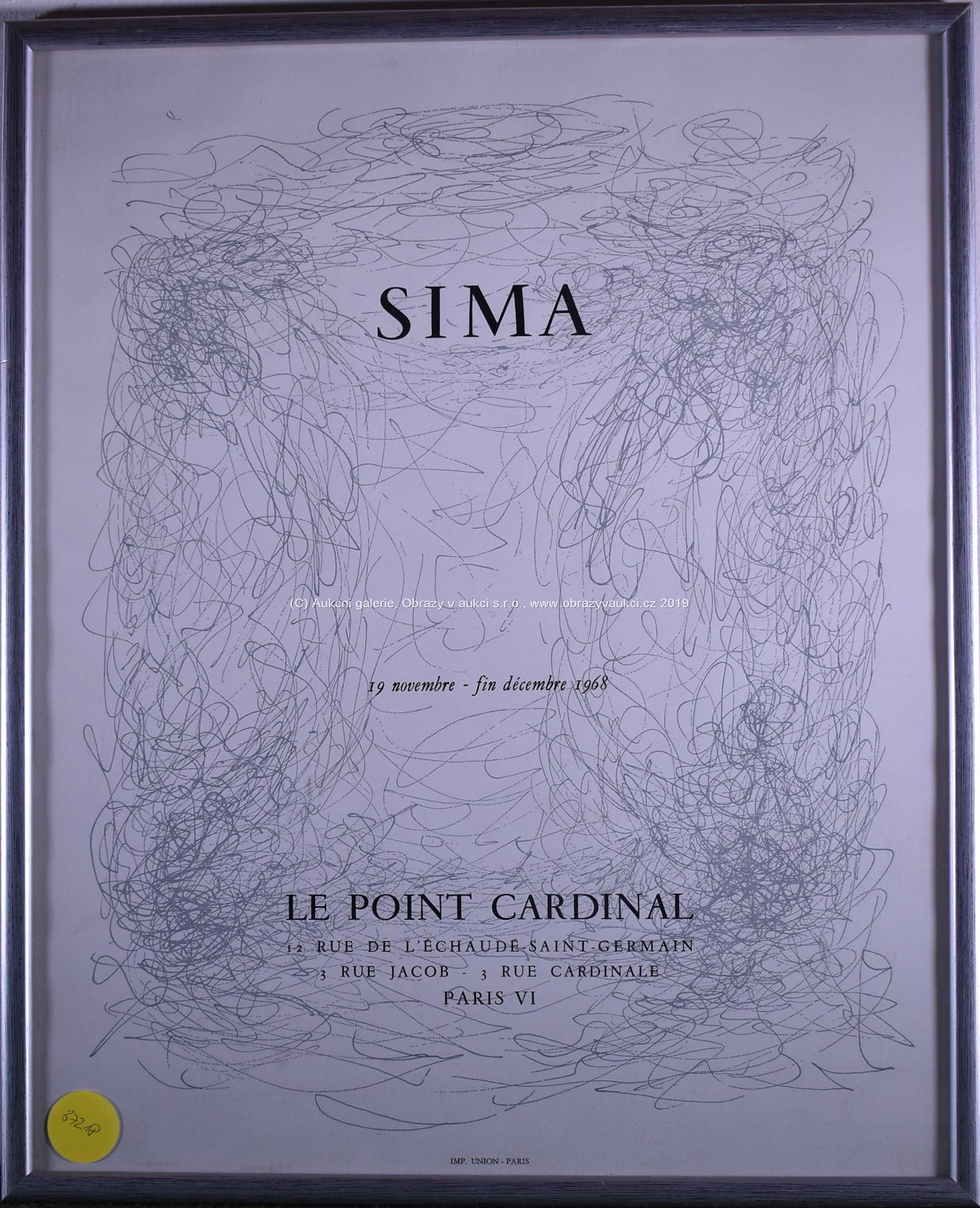 Josef Šíma - Plakát k výstavě Josefa Šímy v galerii Le Point Cardinal v Paříži