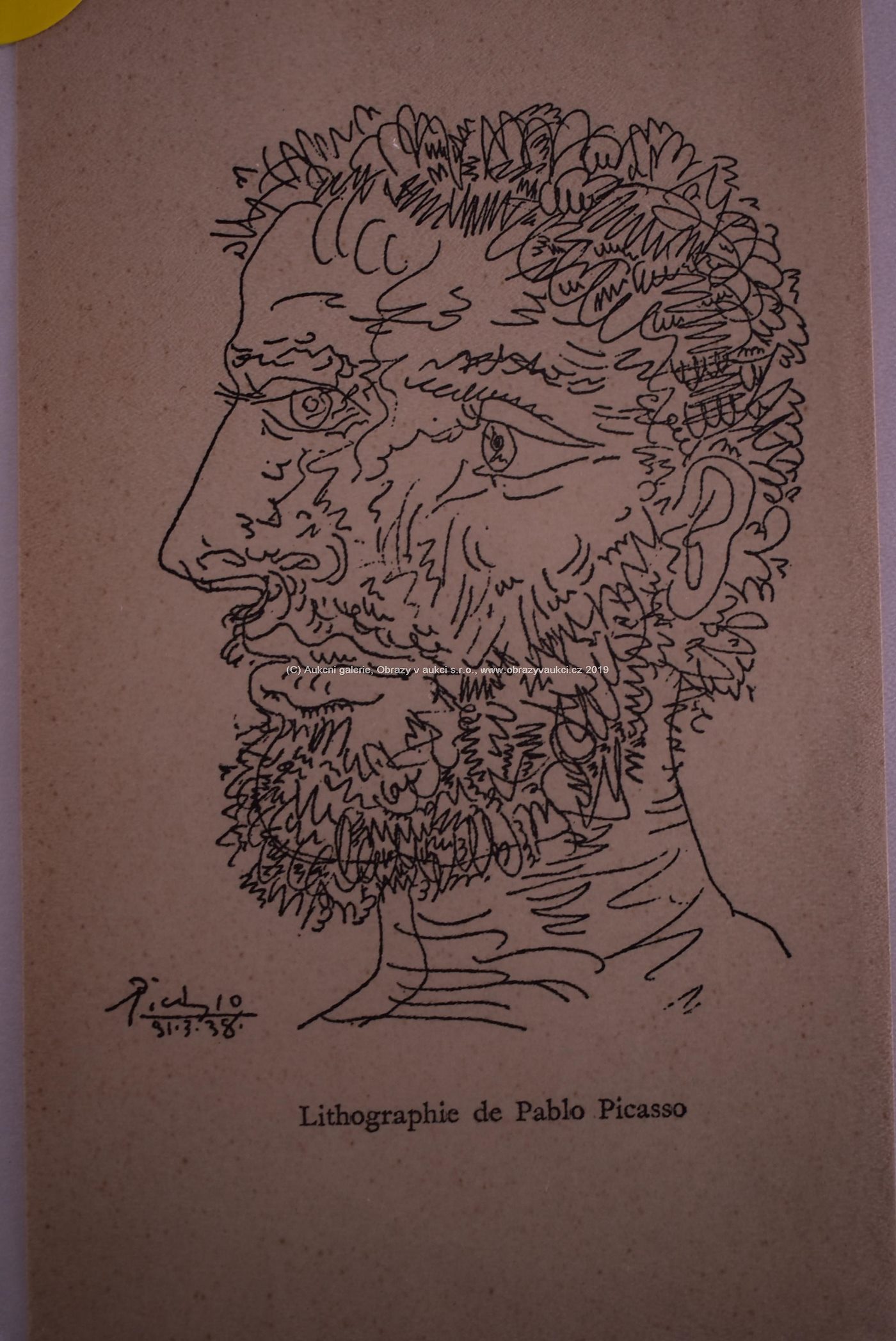 Pablo Picasso - Profil de homme - Profile of a Man