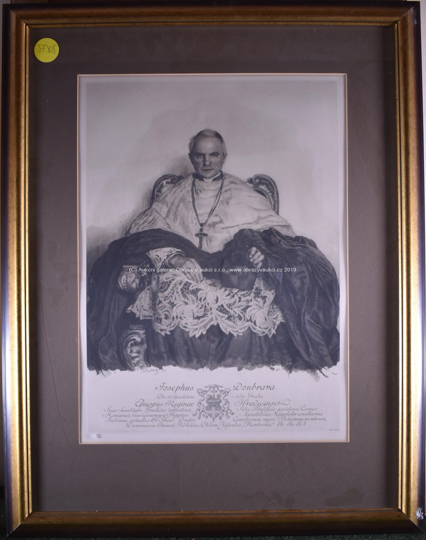 Max Švabinský - Biskup Josef Doubrava