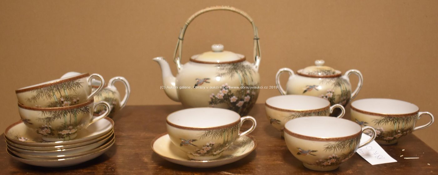 Asie 20. století - 6- ti osobní čajový servis