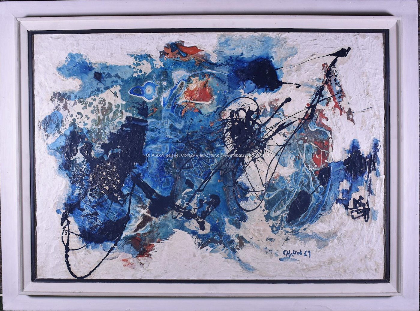 František Chaun - Modrá abstrakce