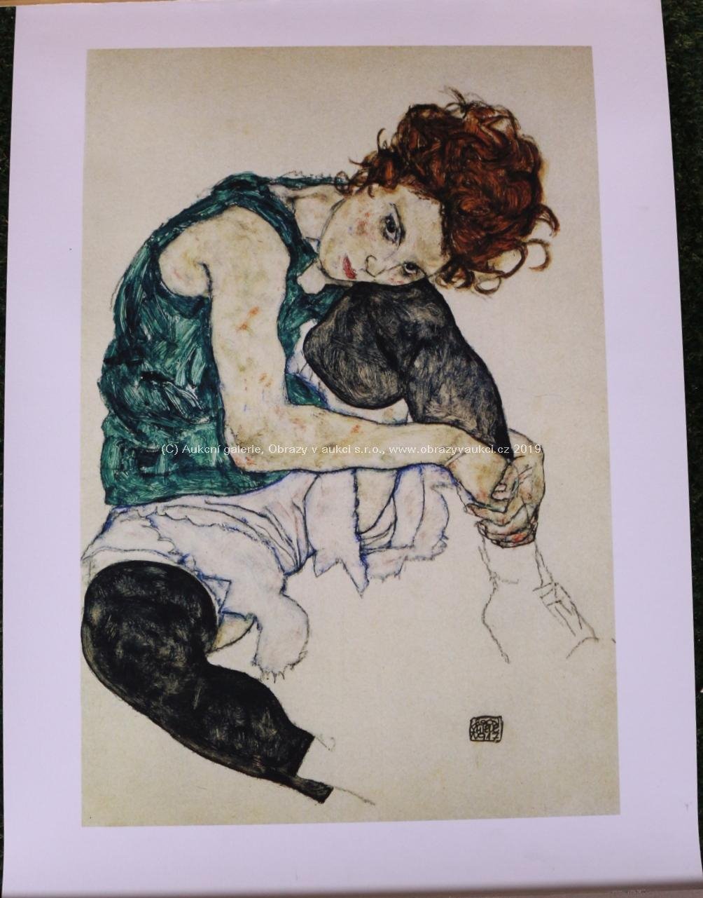 Egon Schiele - Sitzende Frau