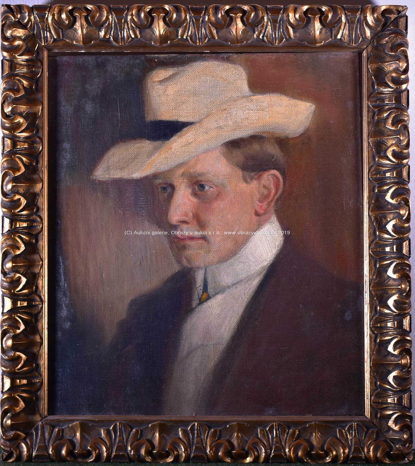 František Xaver Naske - Muž se slaměným kloboukem