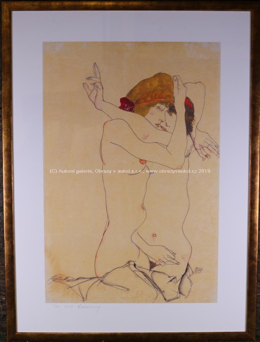 Egon Schiele - Embracing