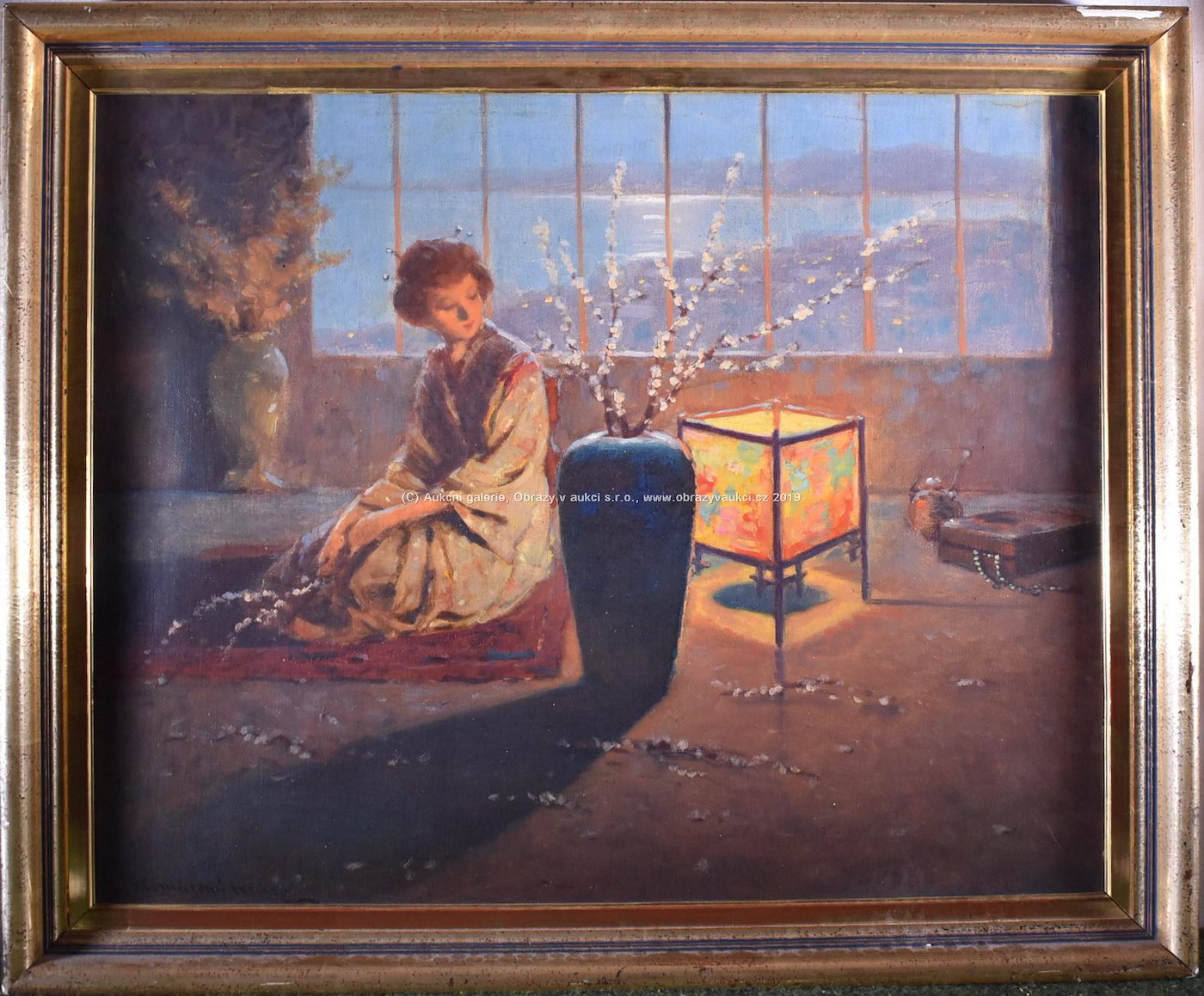 Ender Komáromi - Kacs - Žena sedící u vázy