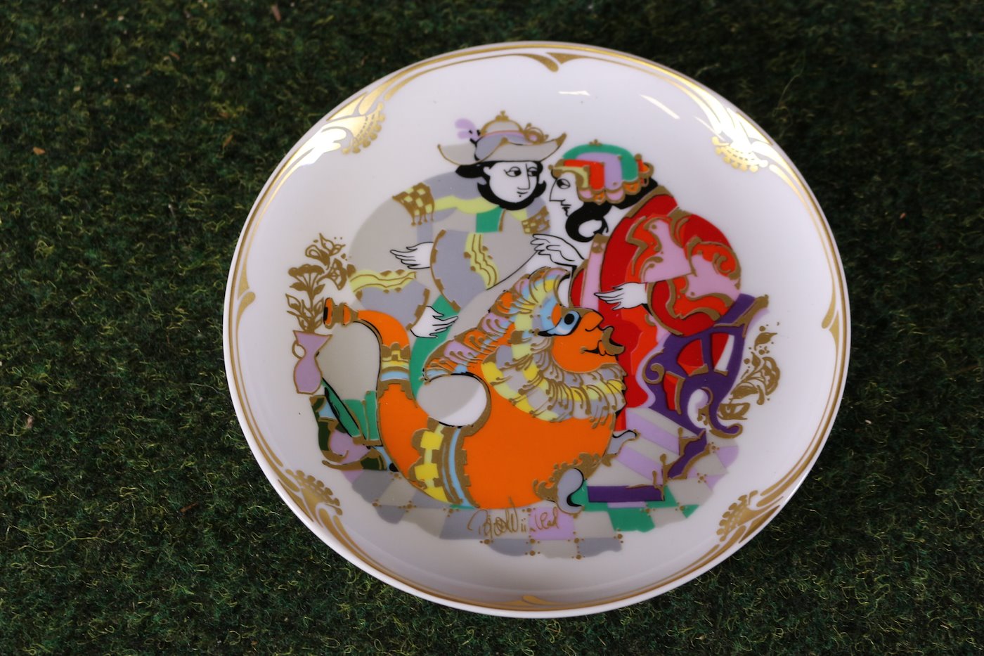 porcelánka Rosenthal - Dekorativní talířek "Golden Orient"