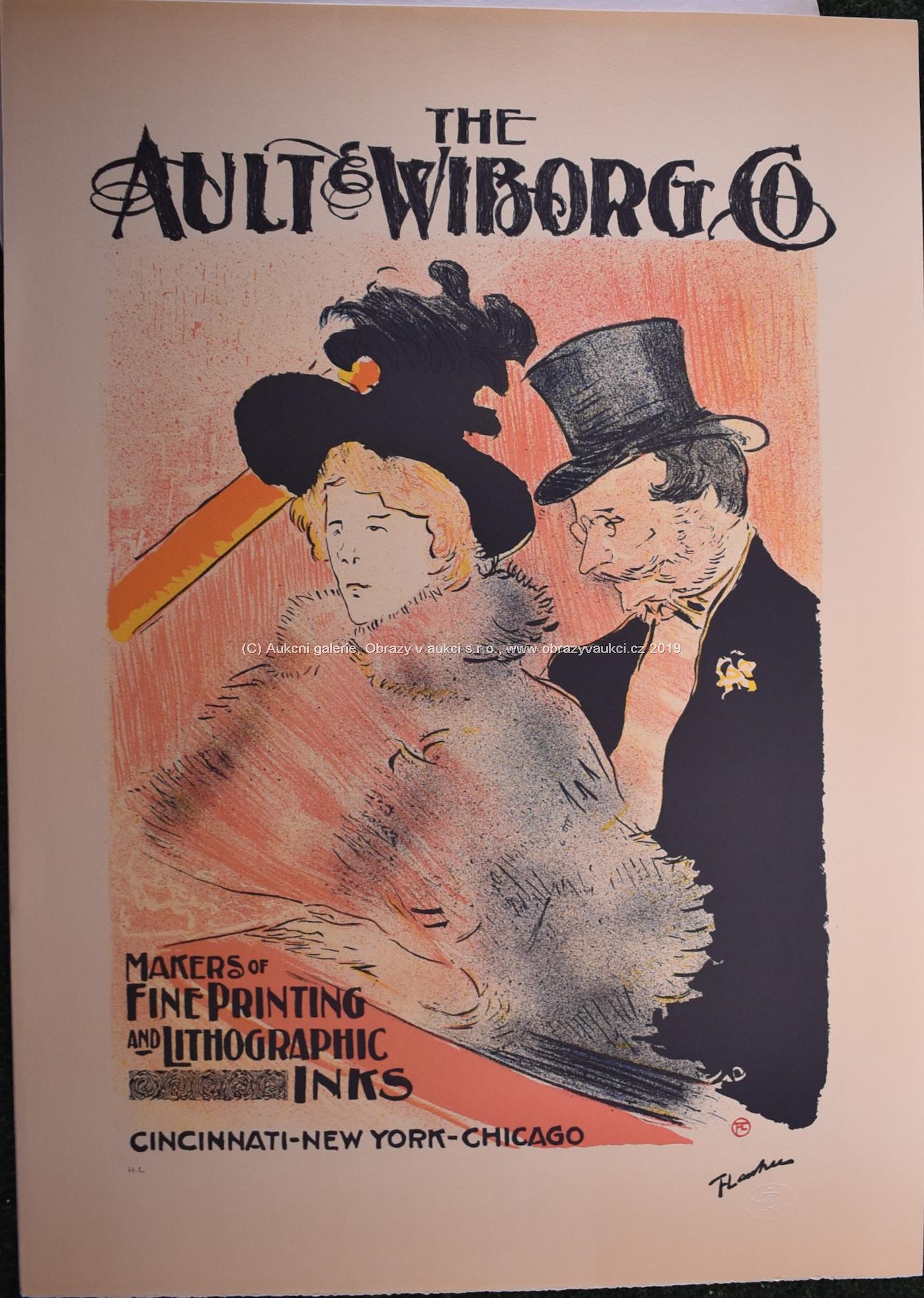Henri de Toulouse Lautrec - Plakát The Ault & Wiborg Co.