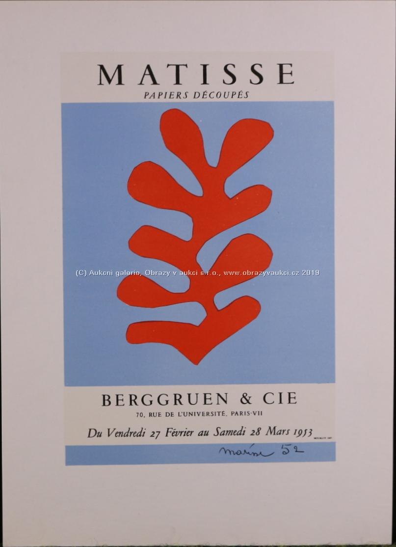 Henri Matisse - Papier découpés - Berggruen & Cie, 1953