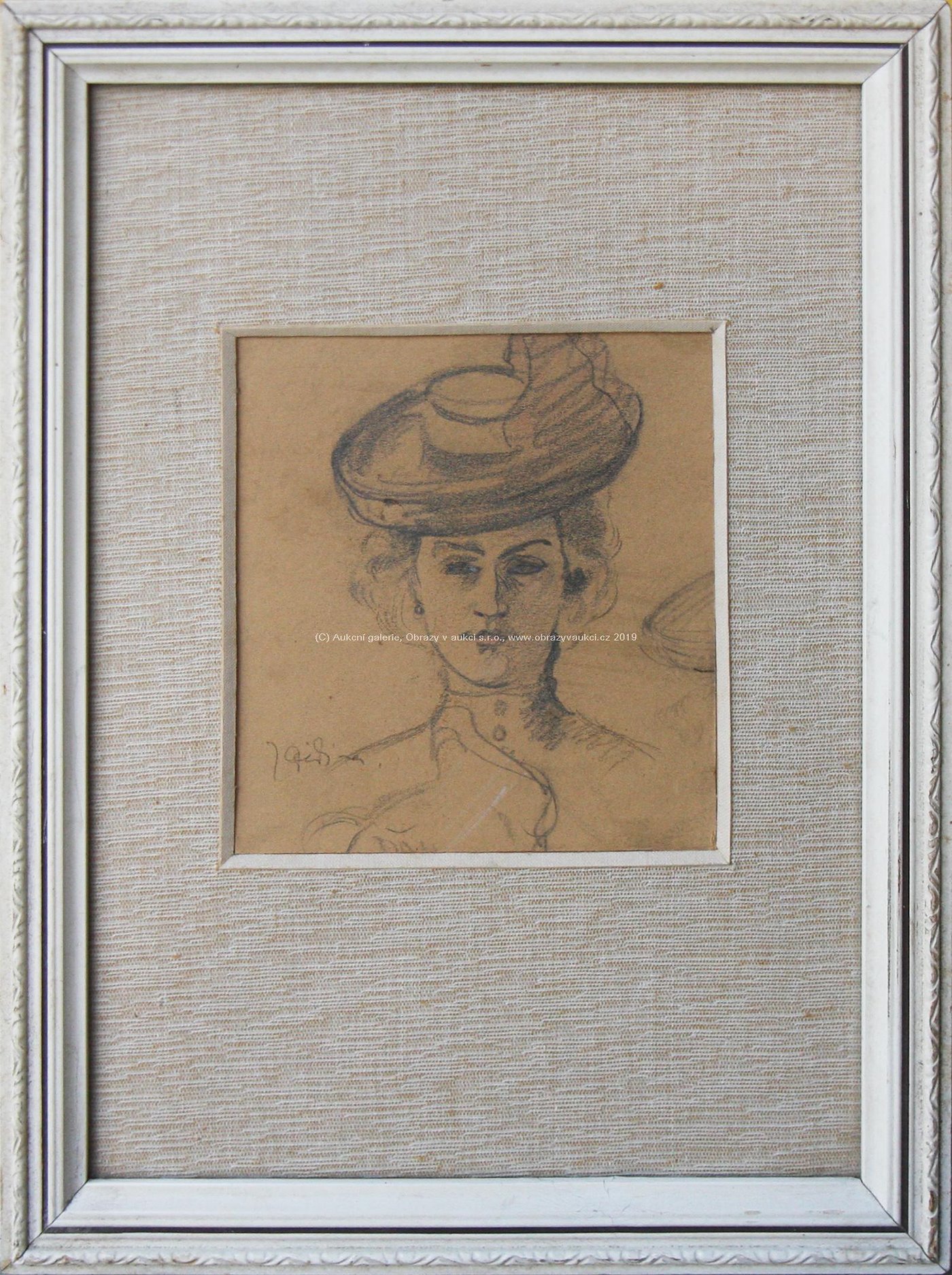 Jan Dědina - Žena v klobouku