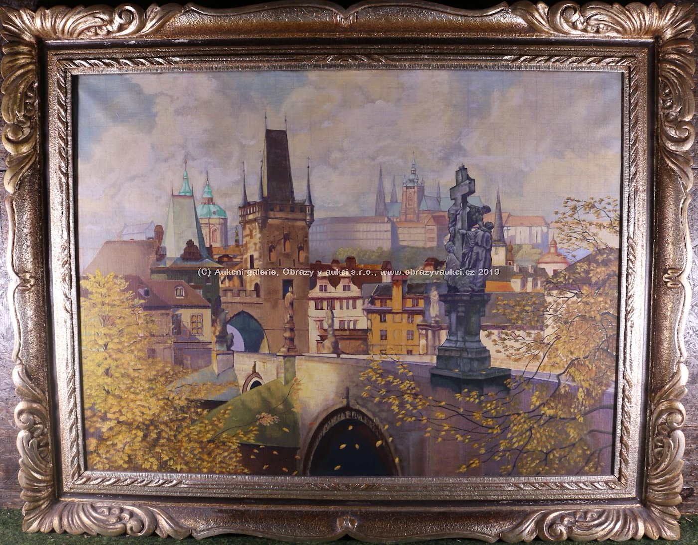 Nesignováno - Pohled na pražský hrad