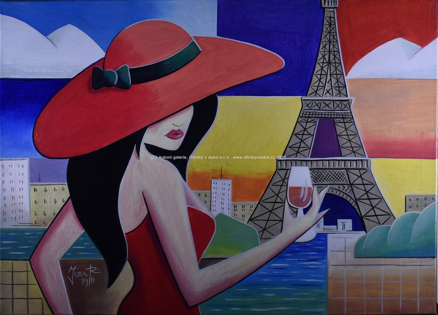 Robert Jiran - Dáma s rudým kloboukem v Paříži