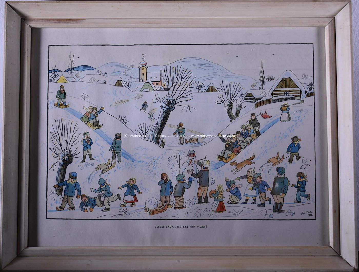 Josef Lada - Dětské hry v zimě