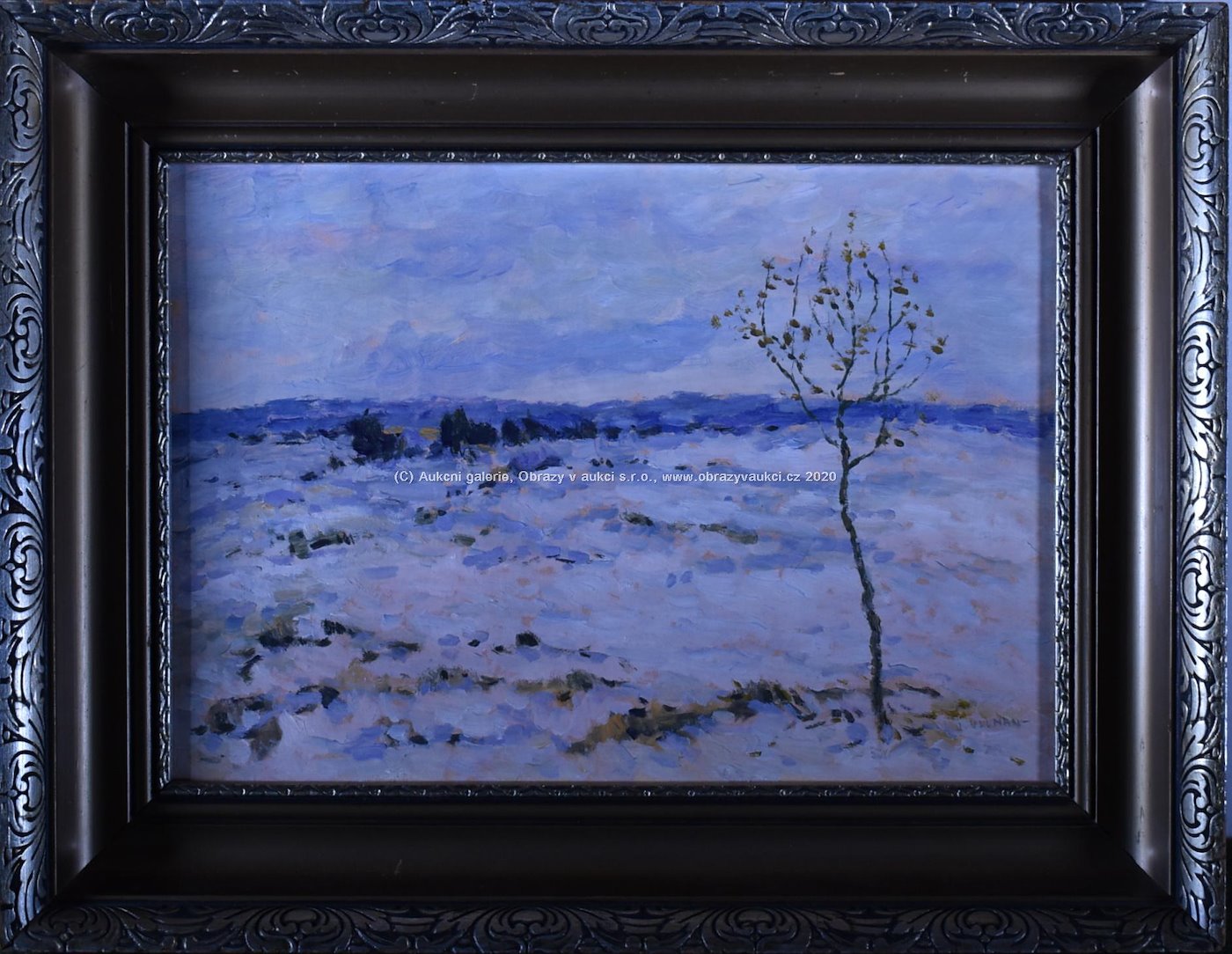 Josef Ullmann - Mladý strom v zimní krajině