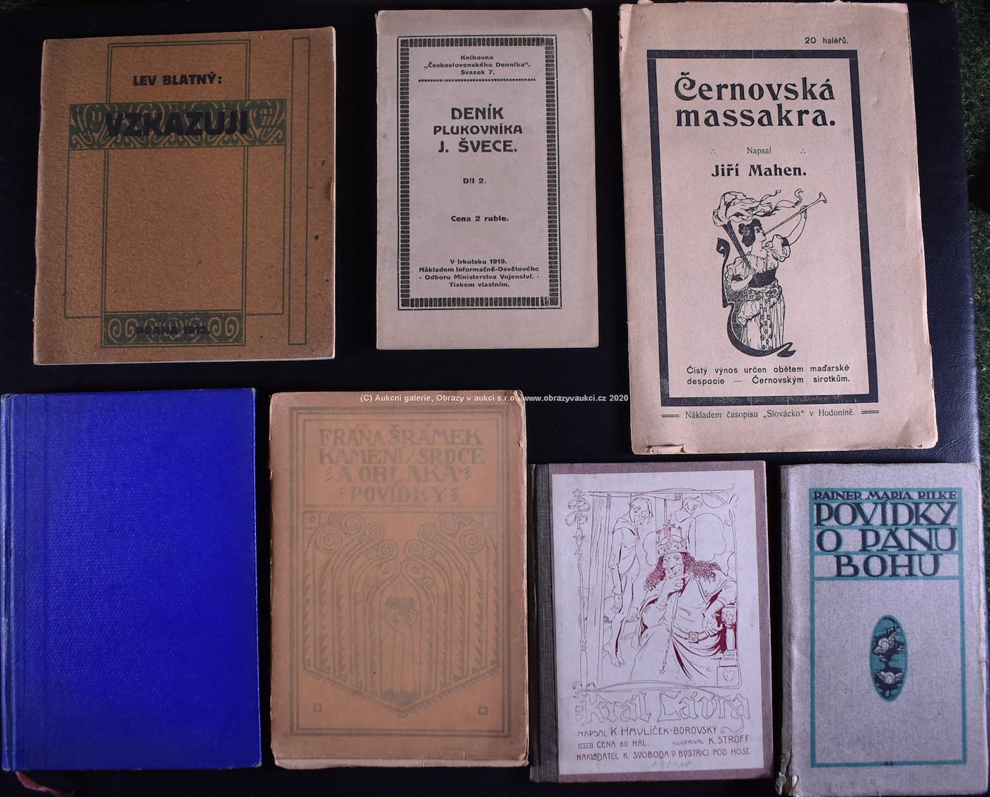 K.H.Borovský,R.M.Rilke,F.Šrámek,A.S.Puškin,J.Mahen,V.Vančura,K.Teringl,L.Blatný,R.Serna - Soubor 10 knih z 1. třetiny 20.stol.