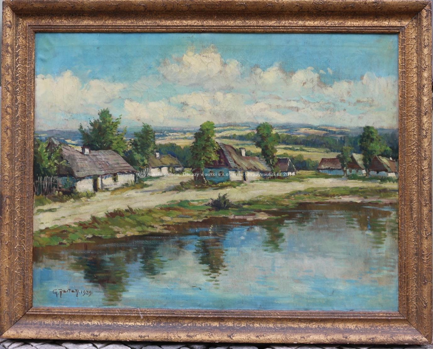 Gustav Reiter - Vesnička u rybníka