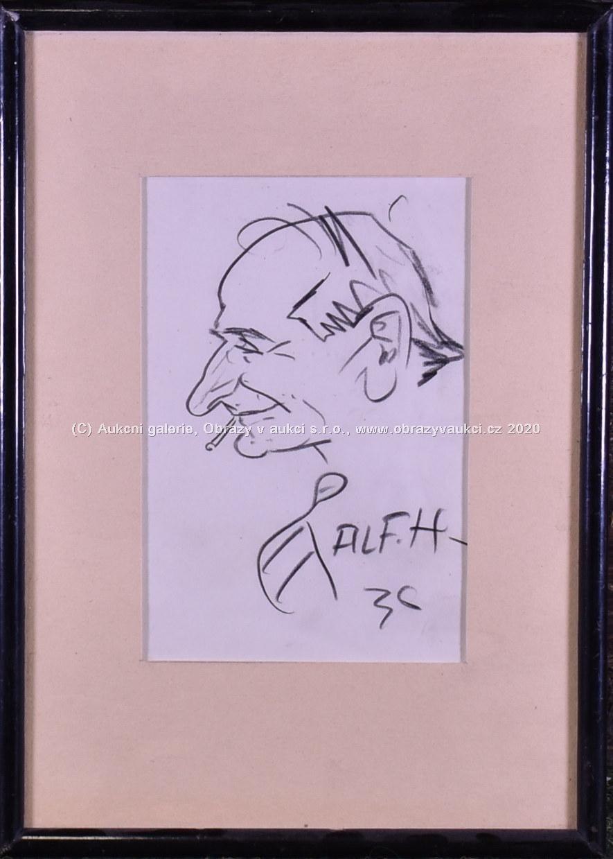 Adolf Hoffmeister - Karikatura muže