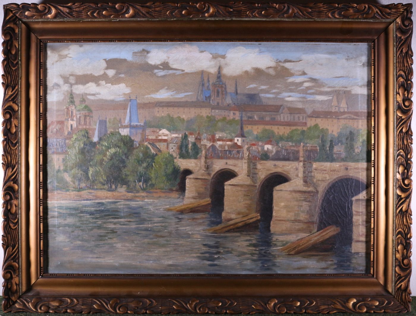 Václav Švarc - Pohled na Karlův most