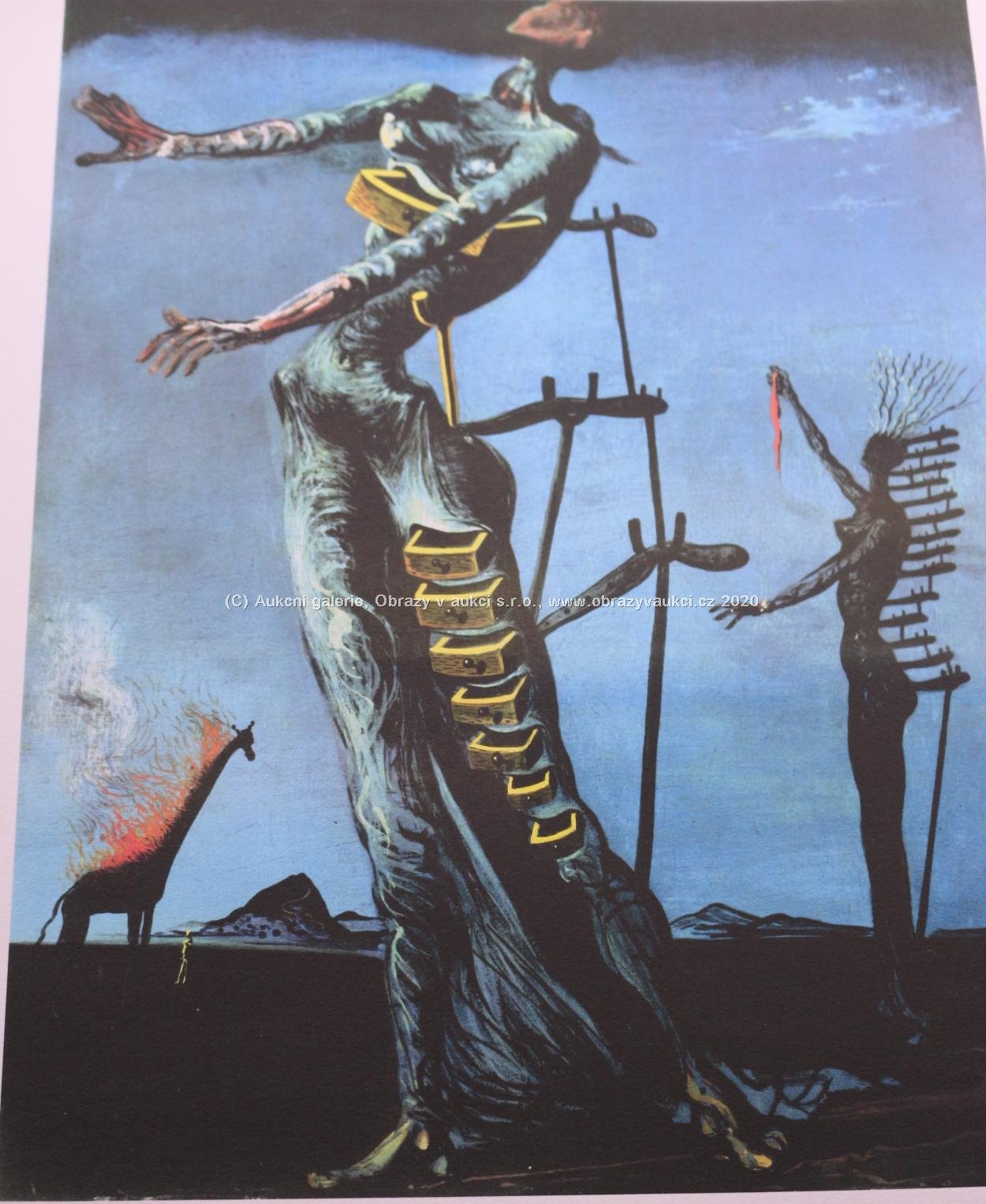 Salvador Dalí - Hořící žirafa