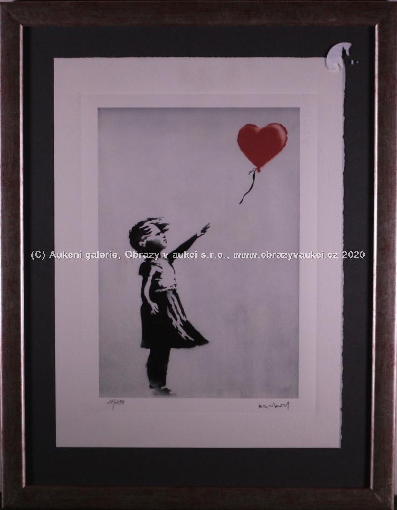 Banksy - Girl with Red Heart Balloon
