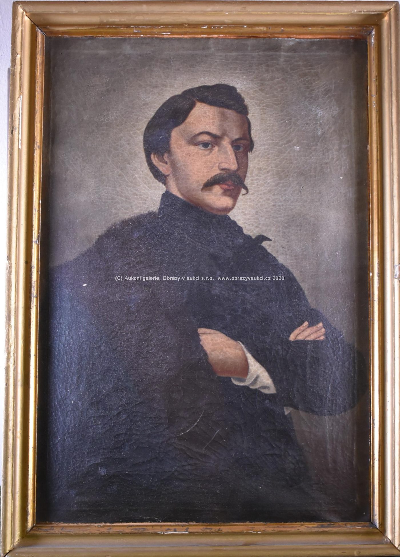 Antonín Machek - Portrét muže s knírkem