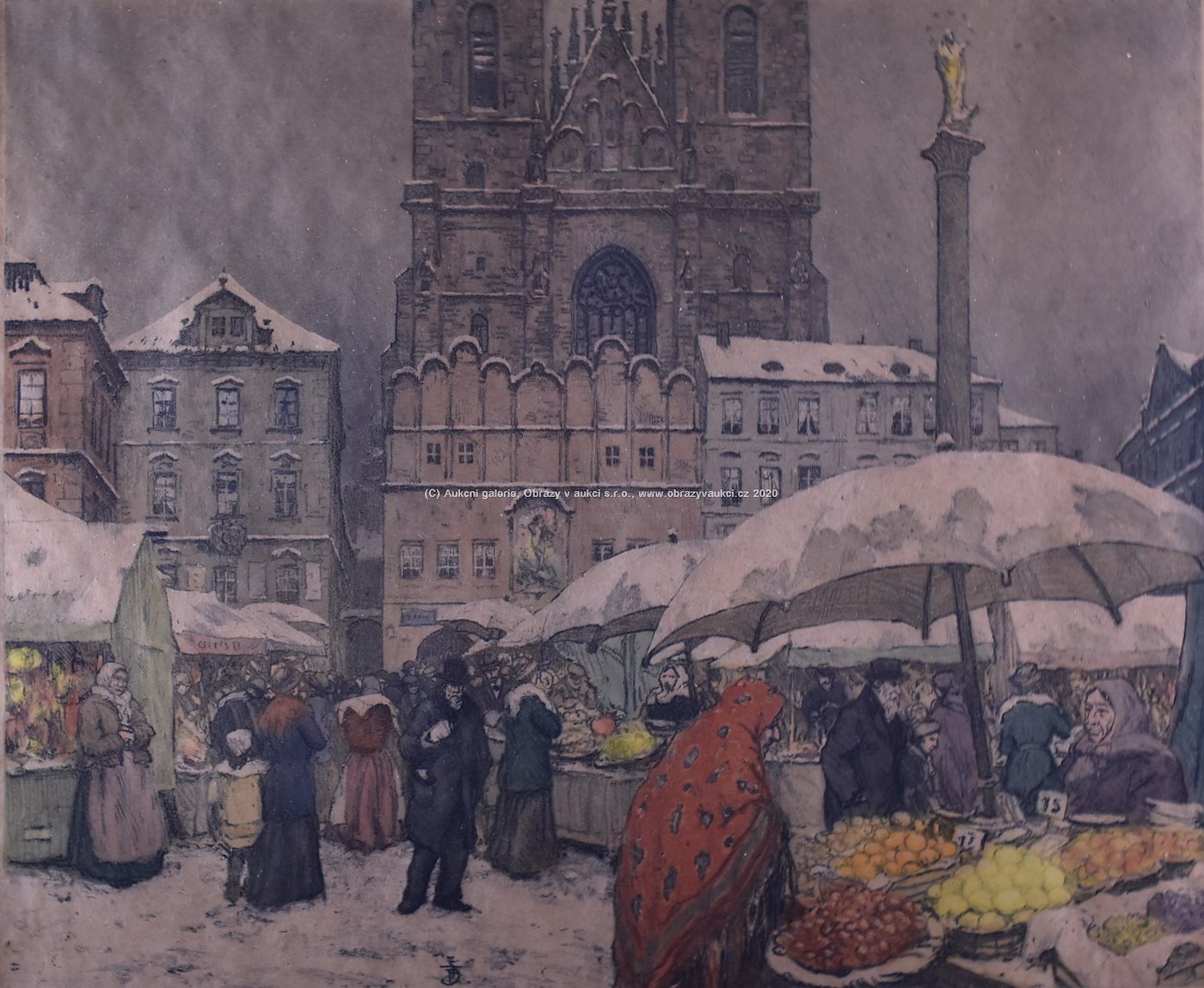 T. F. Šimon - Trhy na Staroměstském náměstí