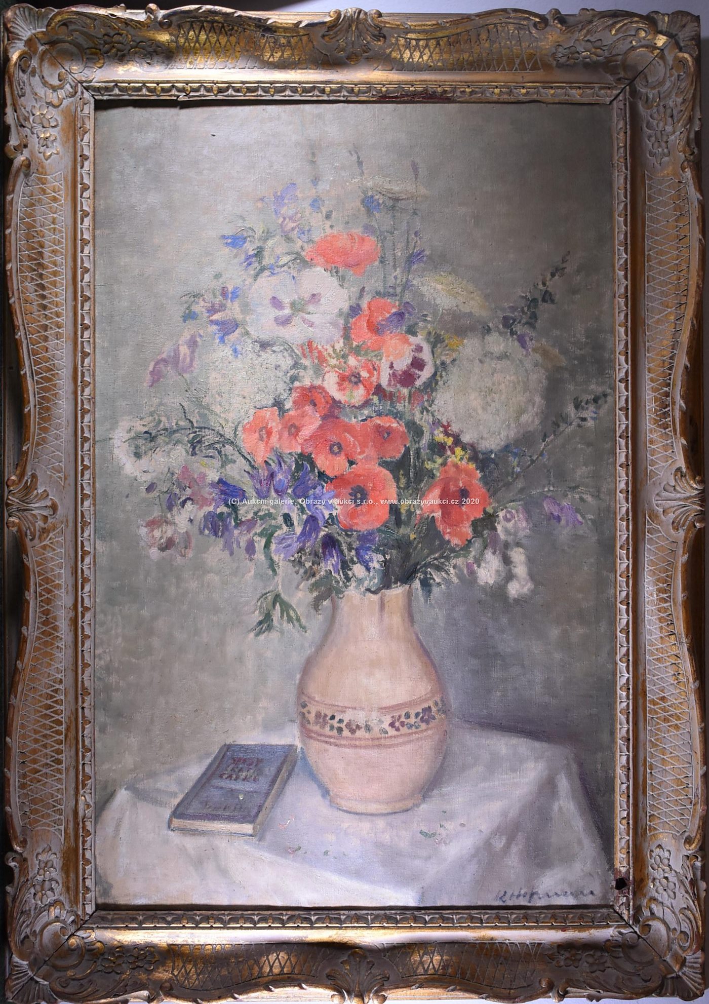 Karel Hofman - Váza s lučním kvítím VELKÝ FORMÁT