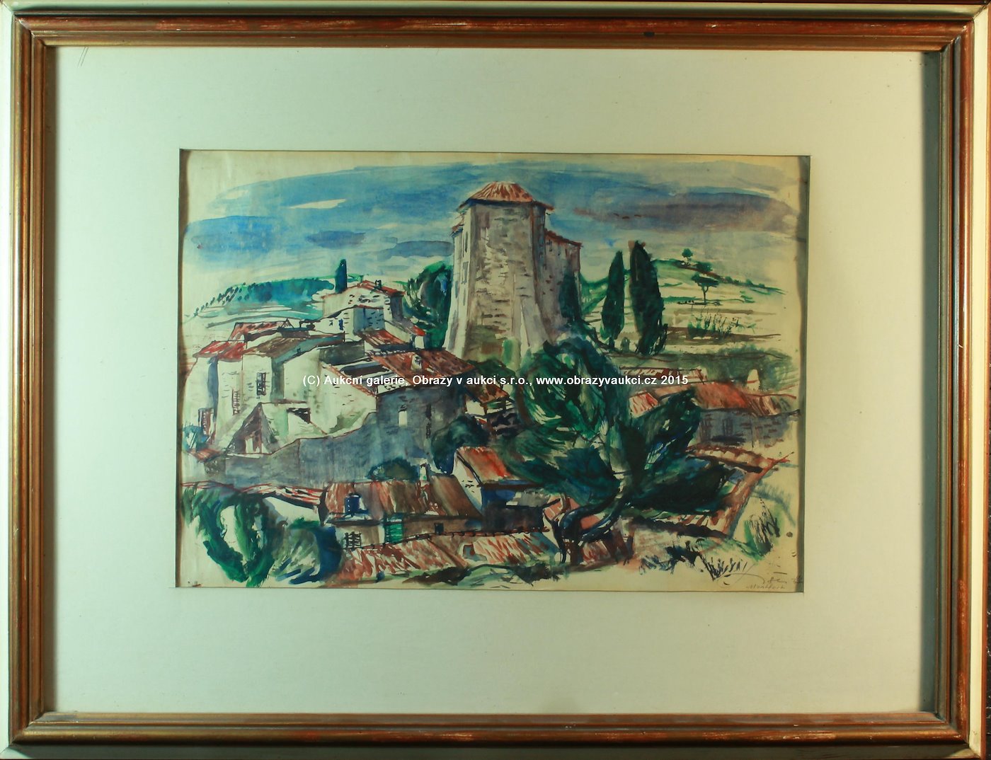pravděpodobně český malíř - rok 1947 - Montfort