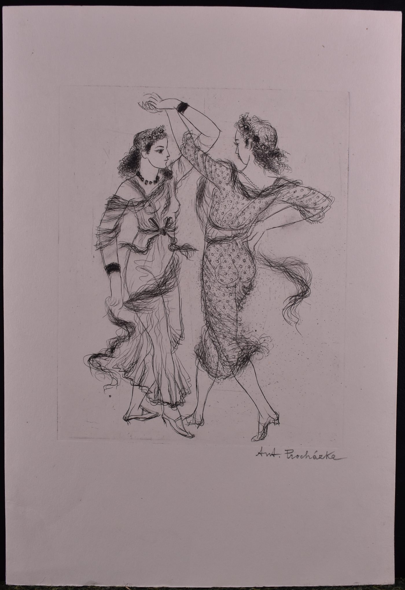 Antonín Procházka - Dvě dívky ve víru tance