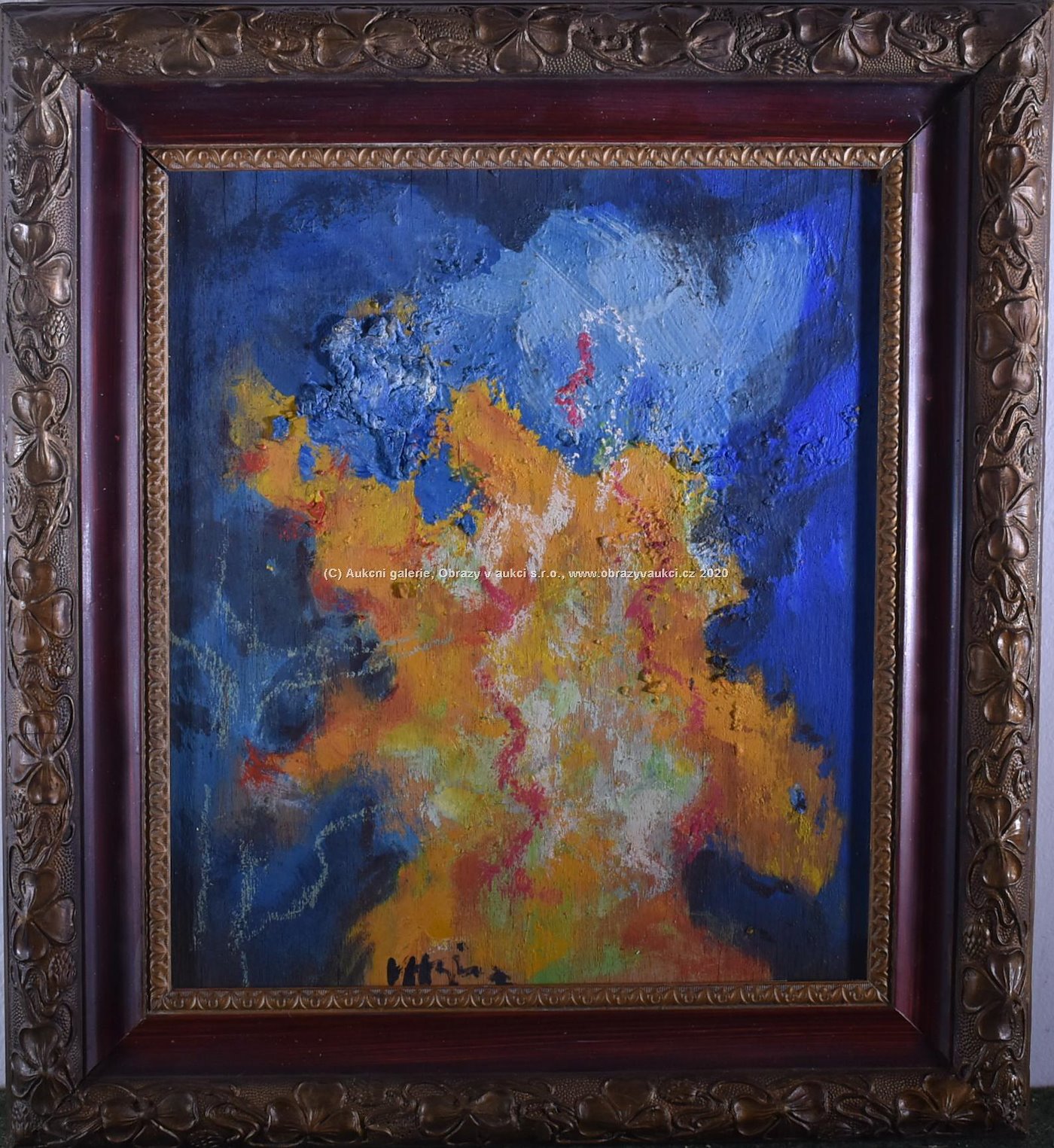 Václav Hejna - Modrožlutá abstrakce