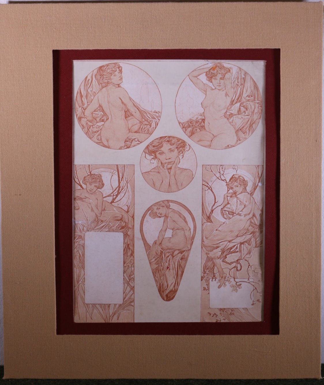 Alfons Mucha - Dívčí akty z cyklu Art modern