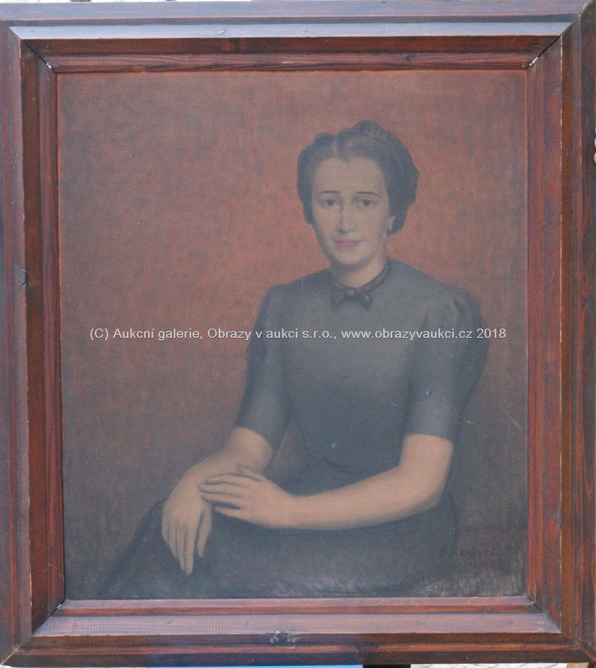 Oldřich  Kerhart - Portrét sedící ženy