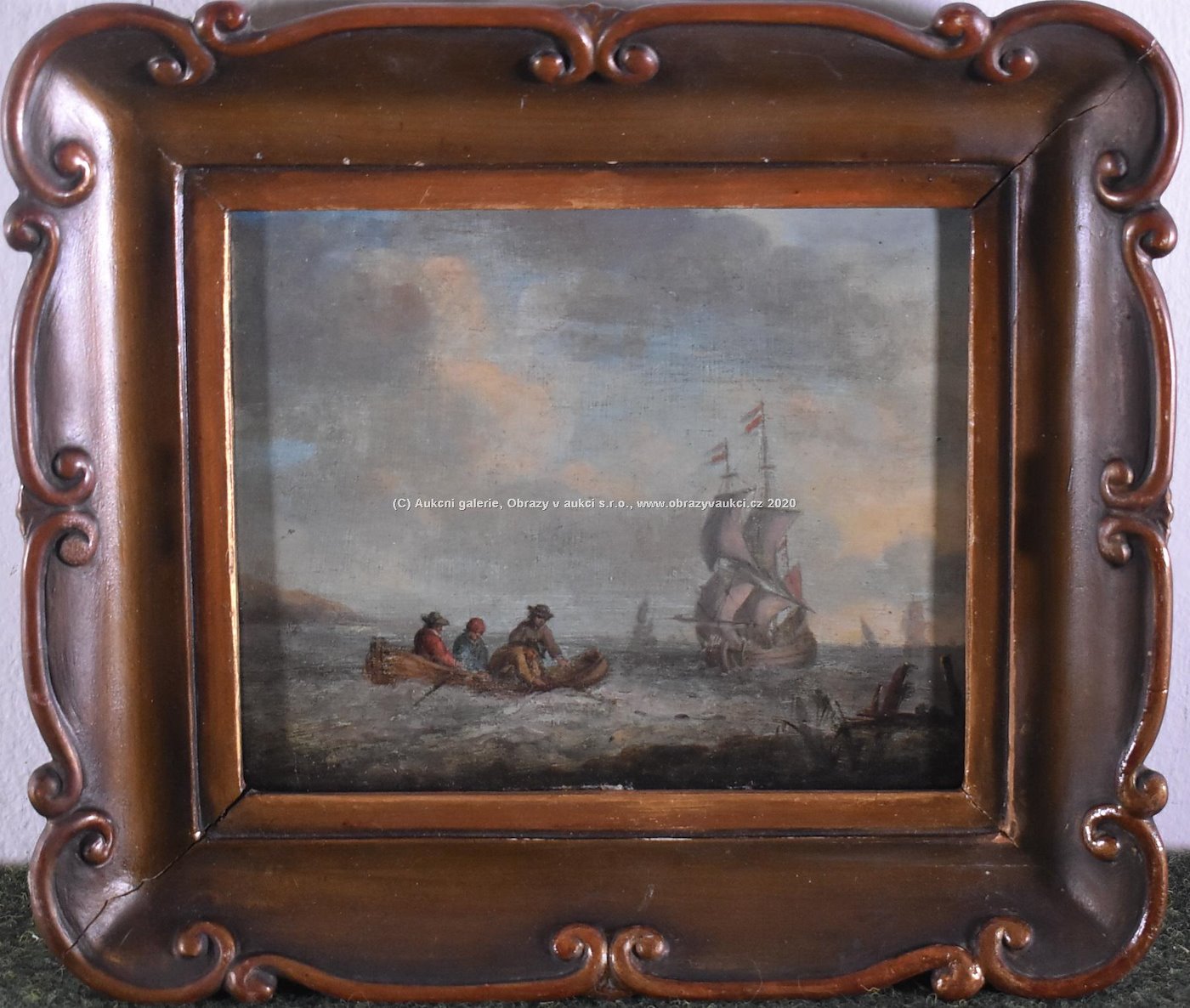 Nesignováno (středoevropský malíř druhé poloviny 19. století) - Rybáři na moři