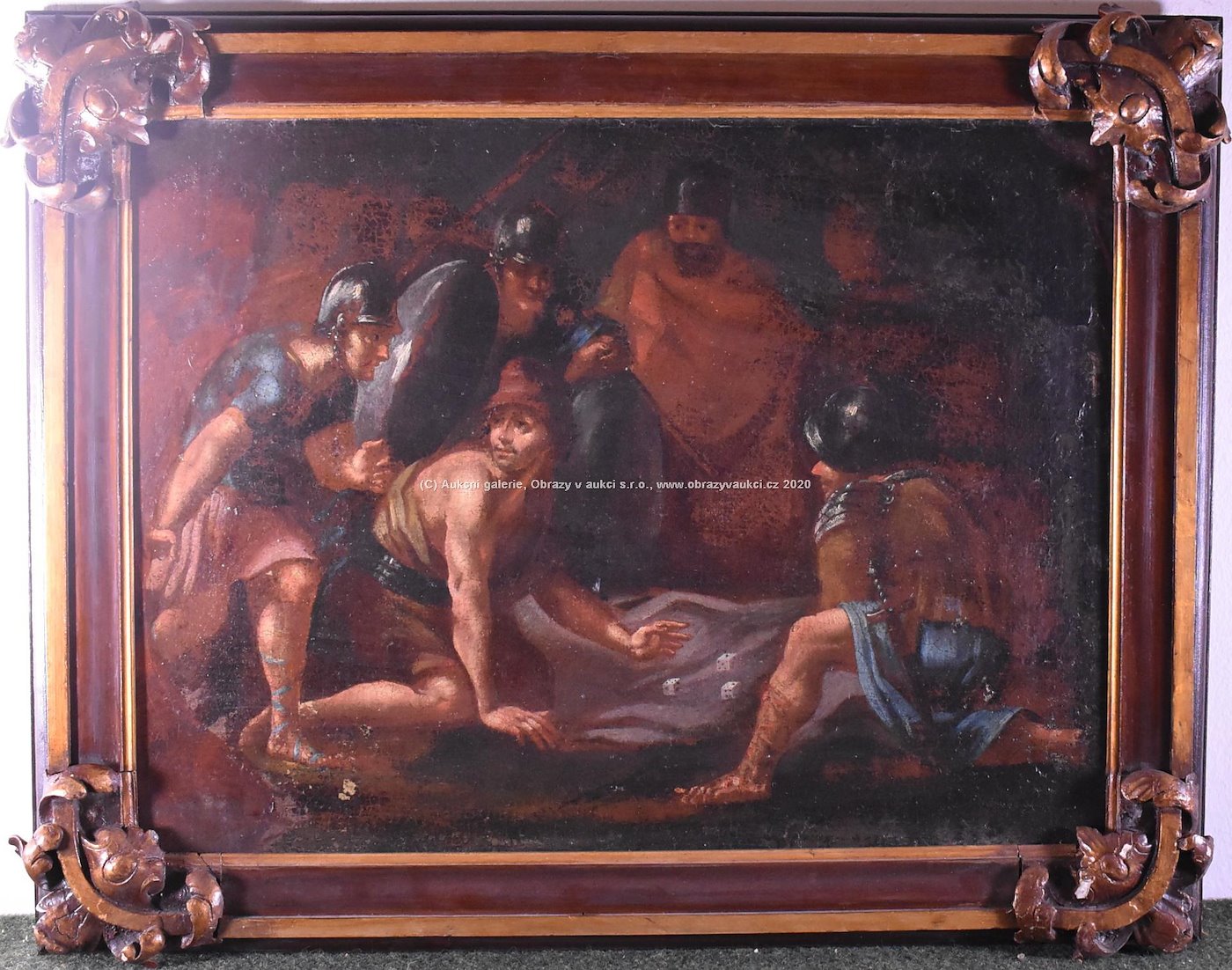 středoevropský malíř konce 18. stol - Vojáci a hra v kostky