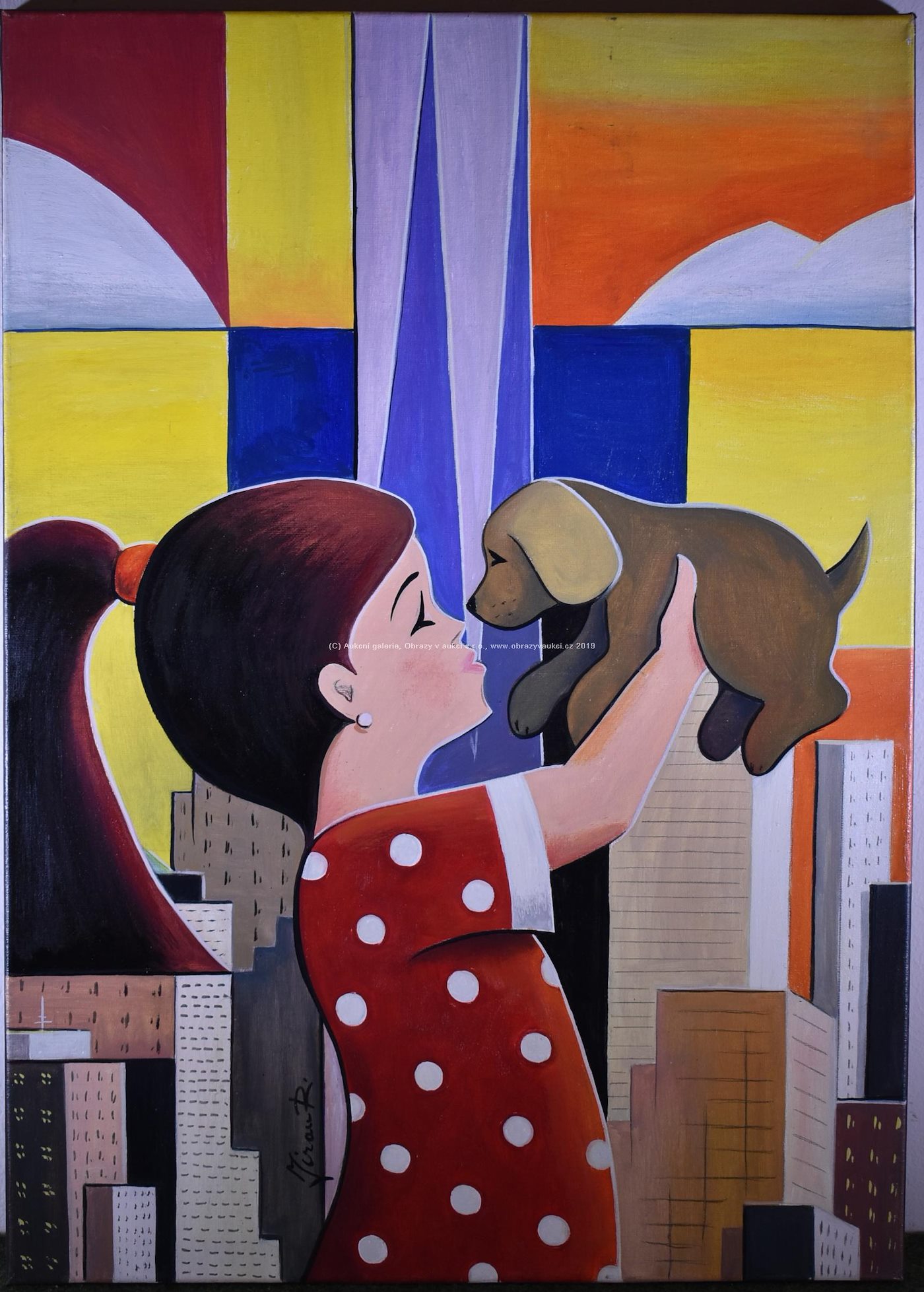 Robert Jiran - Dívka s psíkem