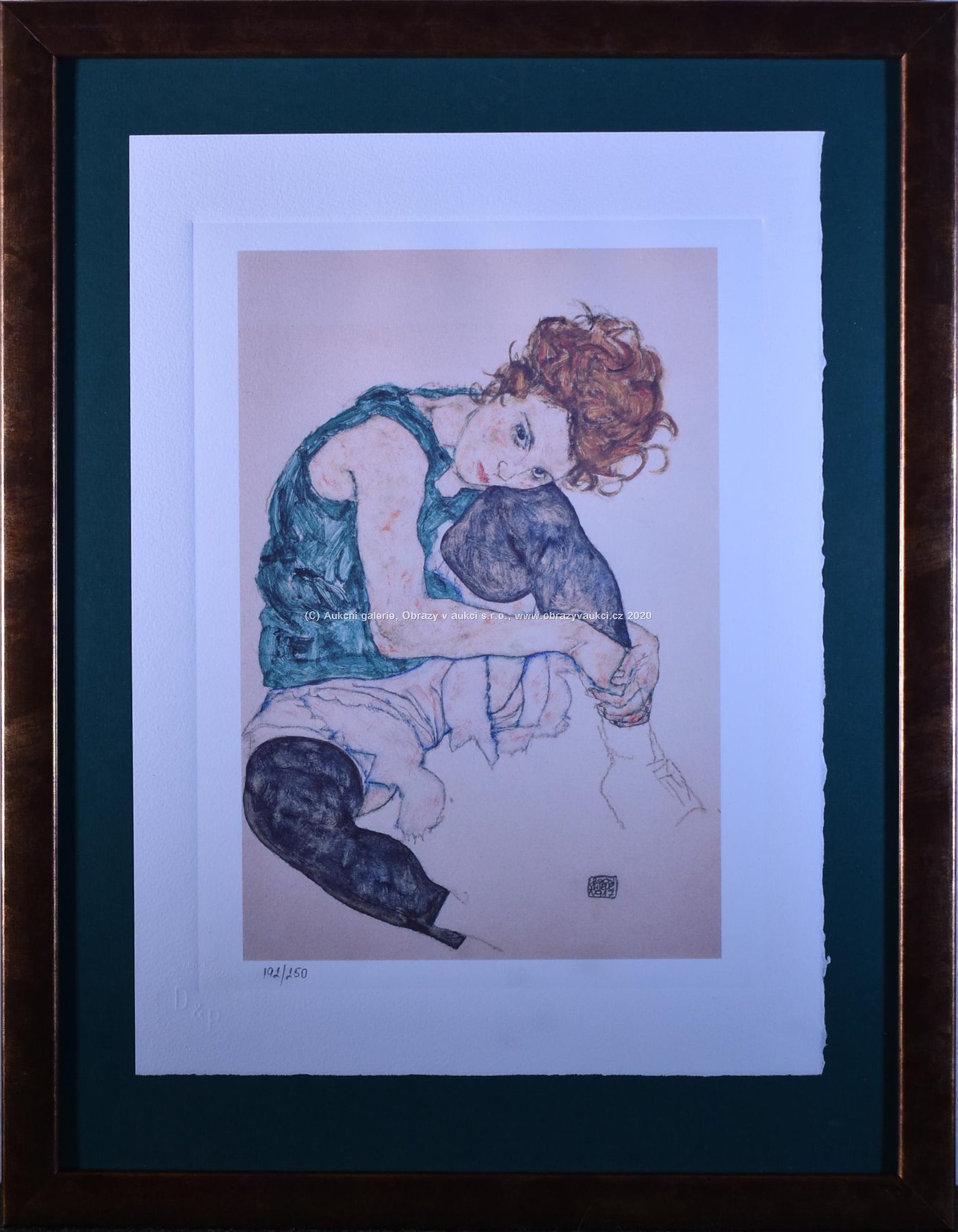 Egon Schiele - Žena v zeleném