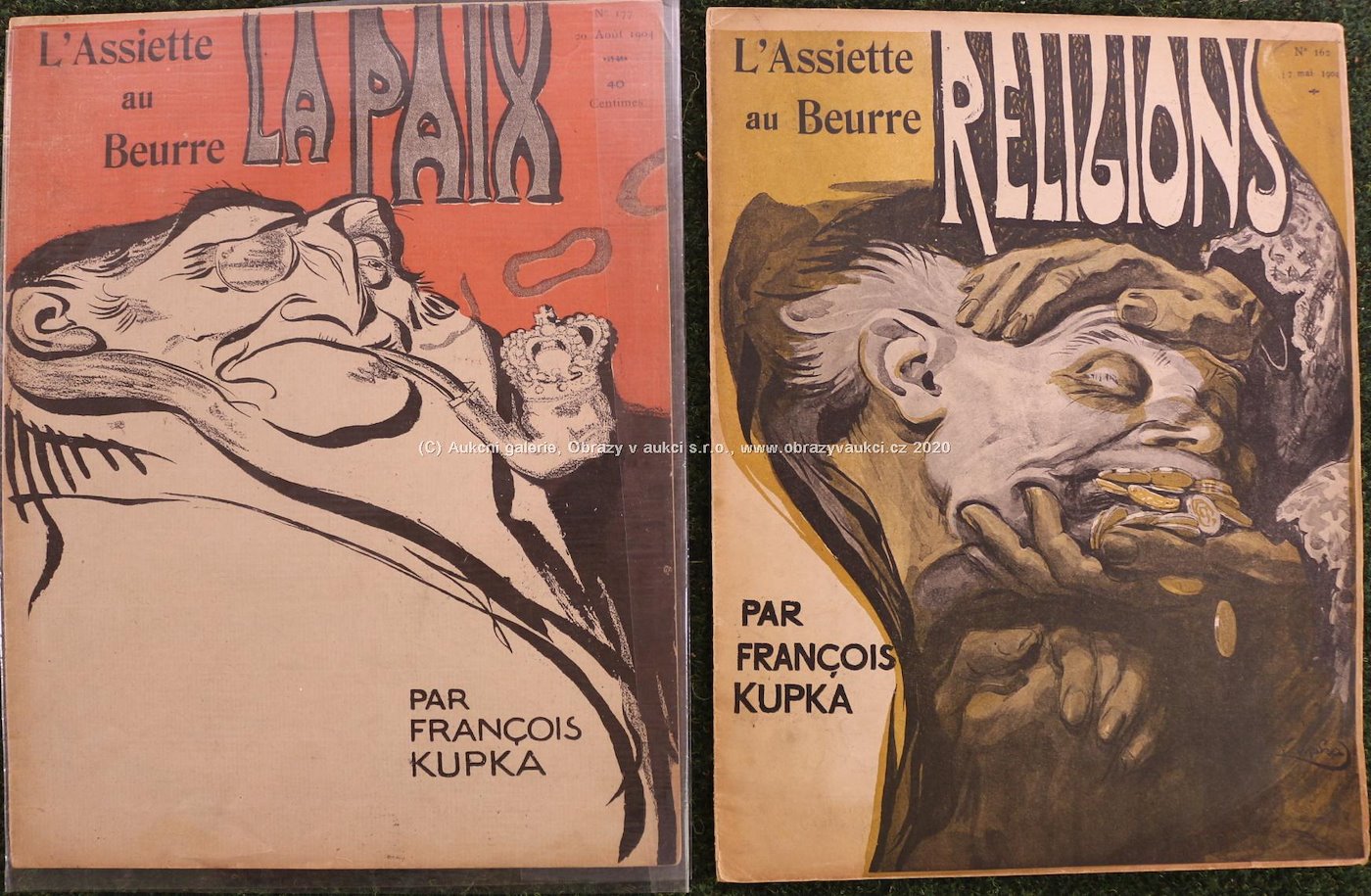 František  Kupka - 2 časopisy L'Assiette au Beurre I.