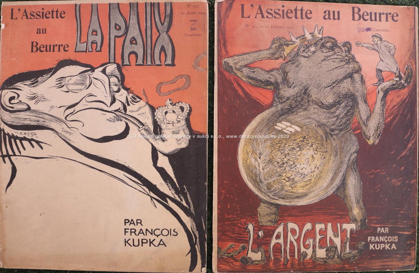 František  Kupka - 2 časopisy L'Assiette au Beurre II.
