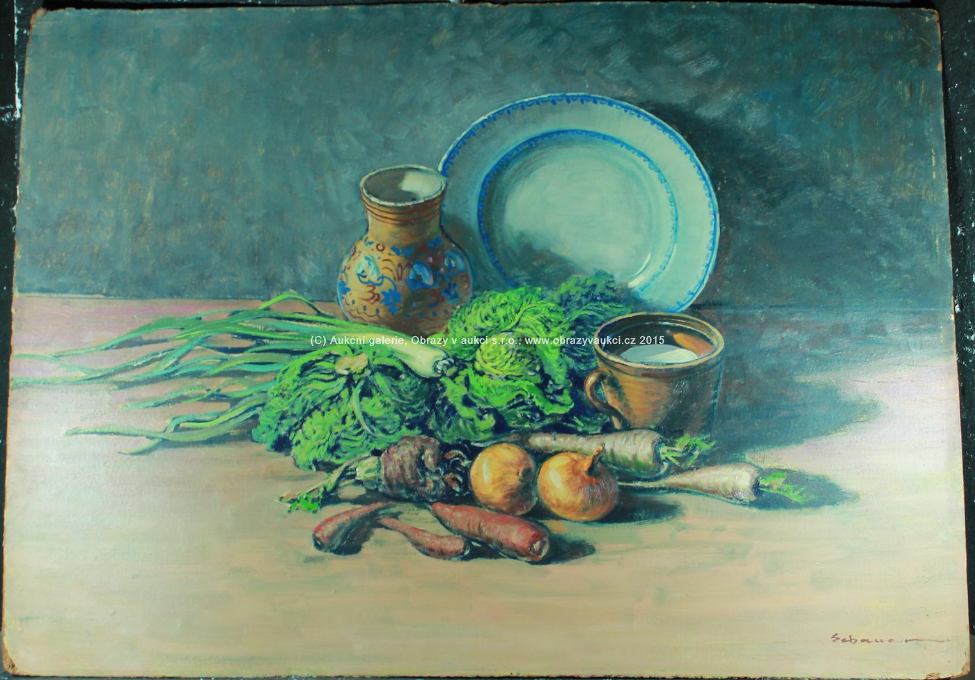 Karel Schauer - Zátiší se zeleninou