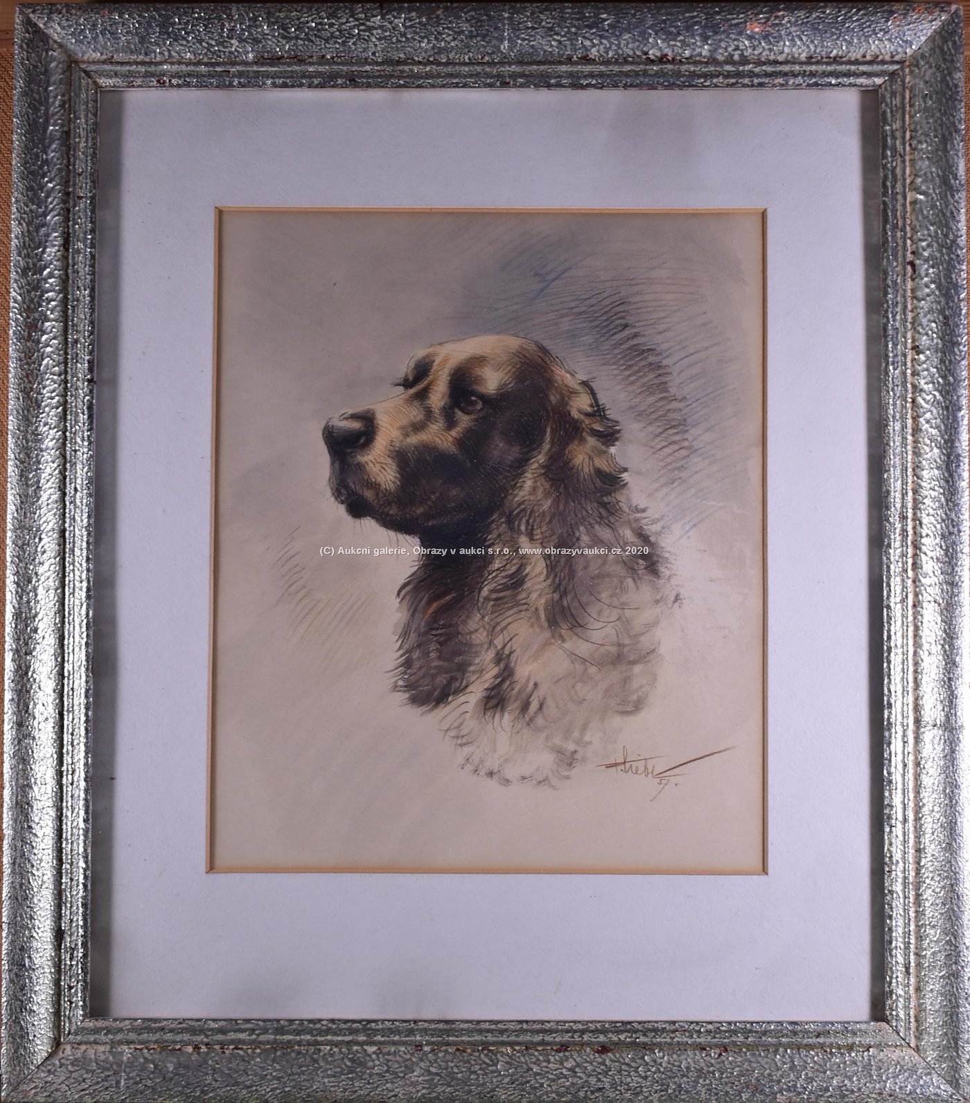 František Liebl - Portrét loveckého psa