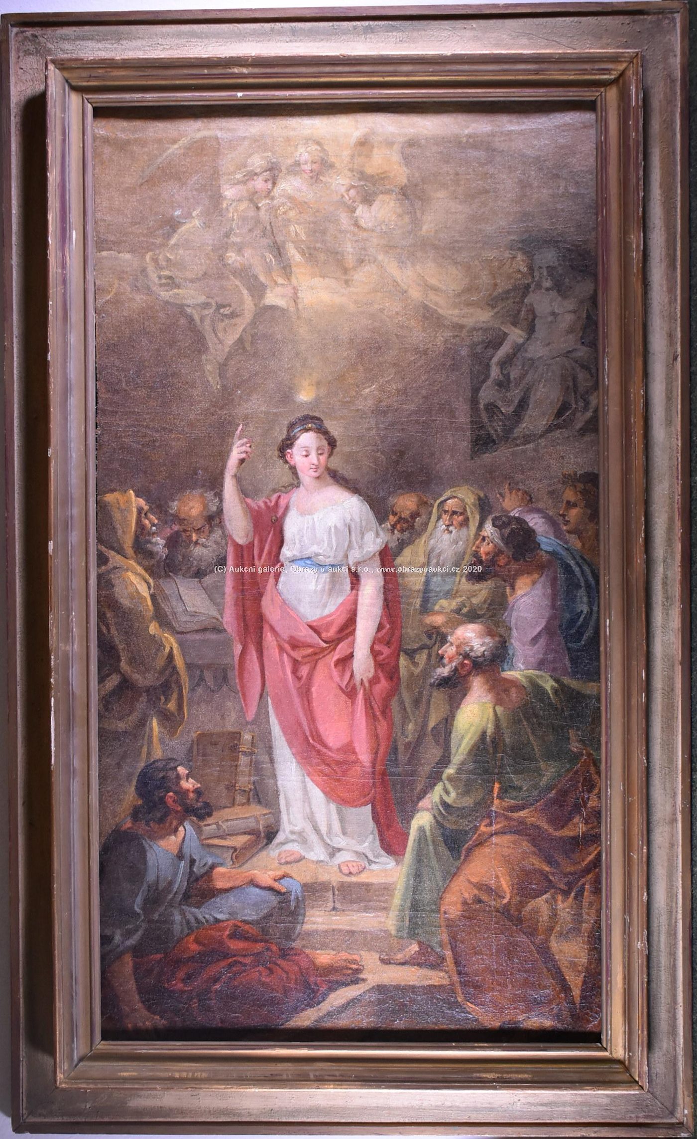 Joseph Führich - Disputace sv. Kateřiny Alexandrijské