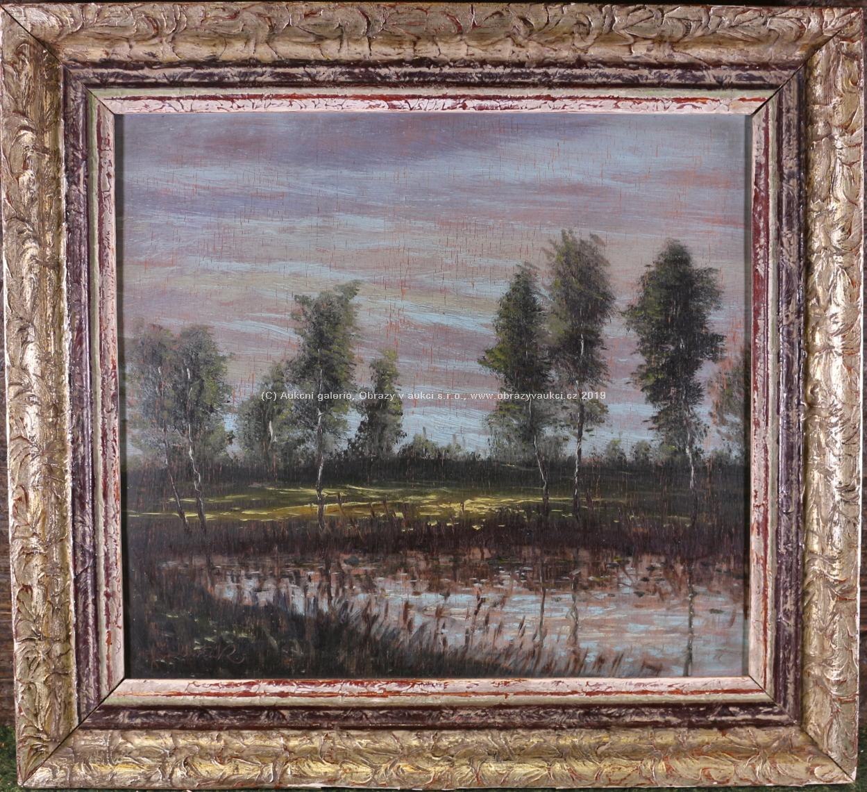 Jan Lhoták - Stromy u rybníka